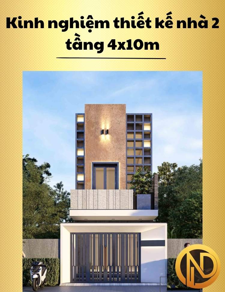 mẫu nhà 4x10m 2 tầng