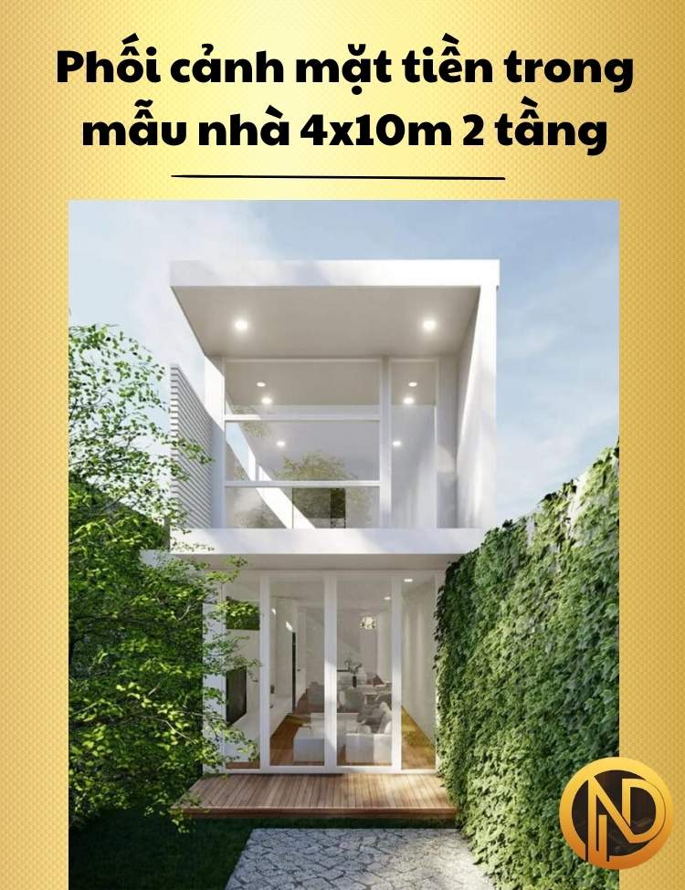 mẫu nhà 4x10m 2 tầng