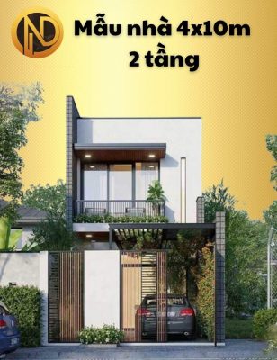 mẫu nhà 4x10m 2 tầng