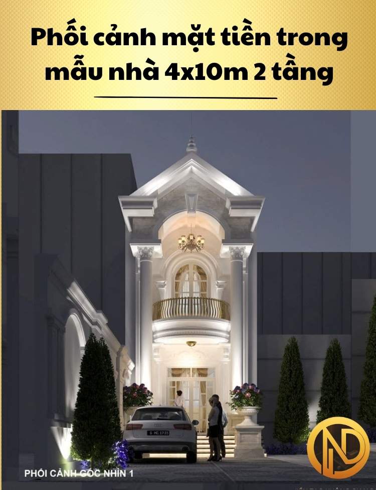 mẫu nhà 4x10m 2 tầng