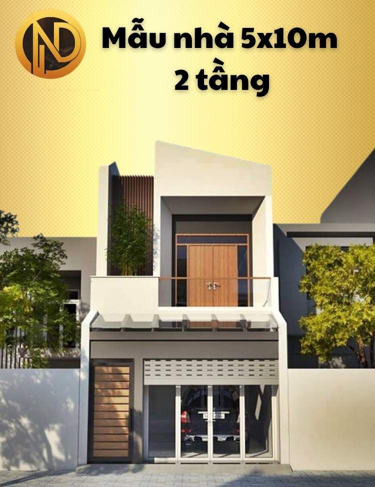 mẫu nhà 5x10m 2 tầng