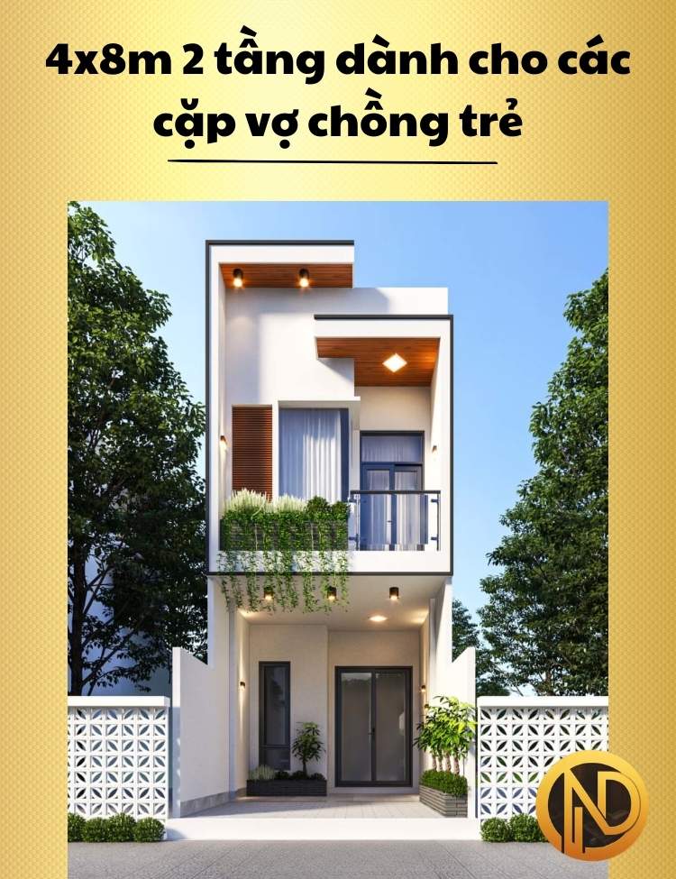 nhà 4x8m 2 tầng dành cho các cặp vợ chồng trẻ