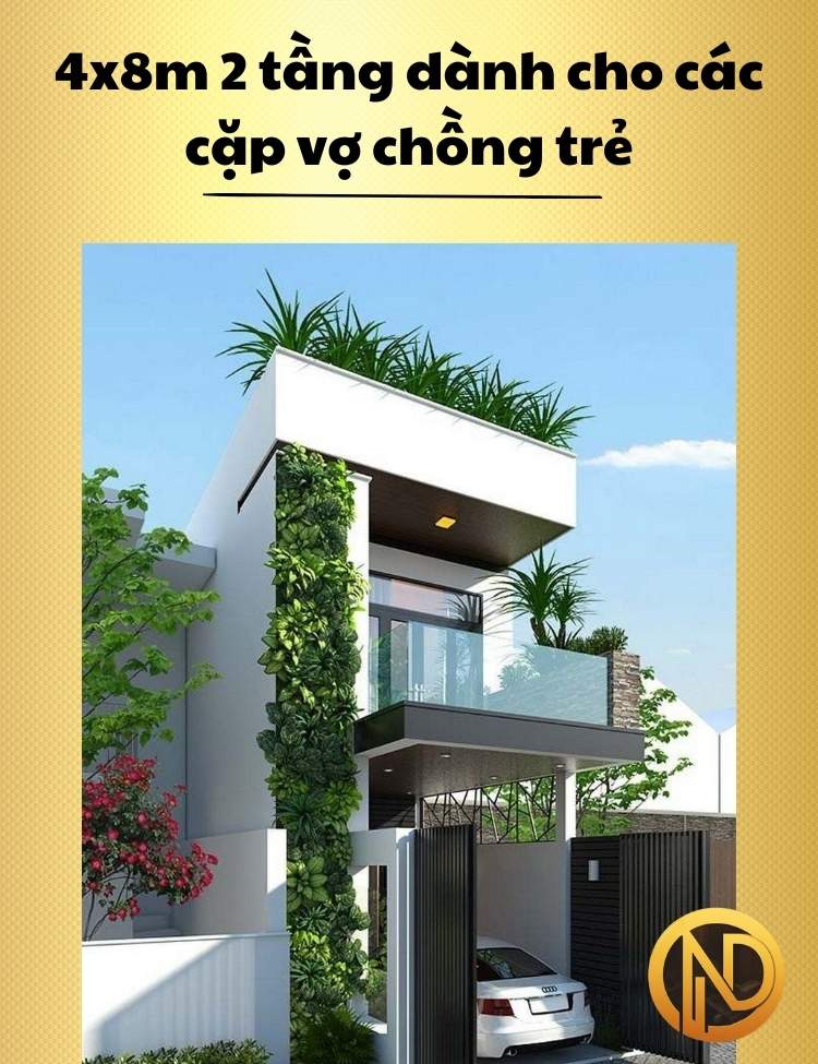 nhà 4x8m 2 tầng dành cho các cặp vợ chồng trẻ