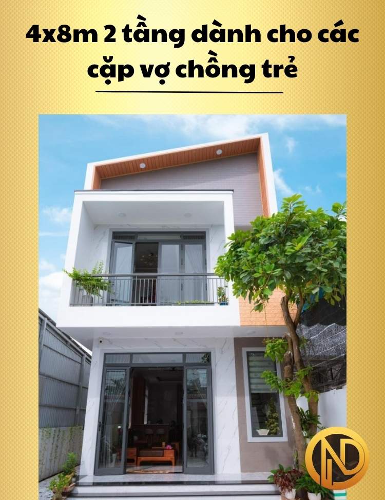 nhà 4x8m 2 tầng dành cho các cặp vợ chồng trẻ