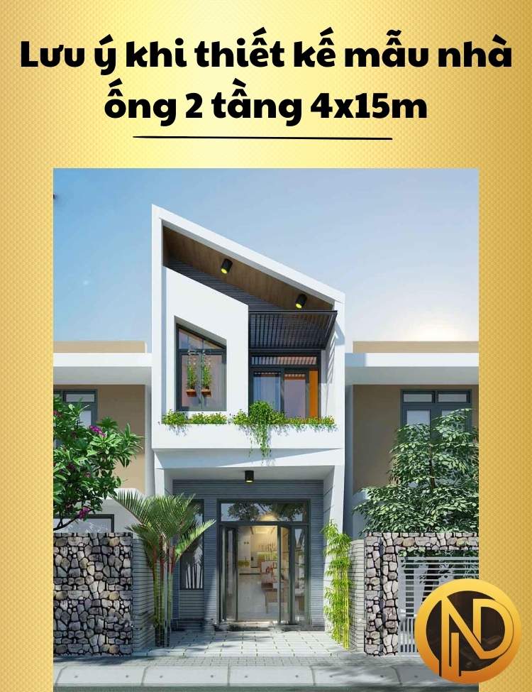 mẫu nhà ống 2 tầng 4x15m