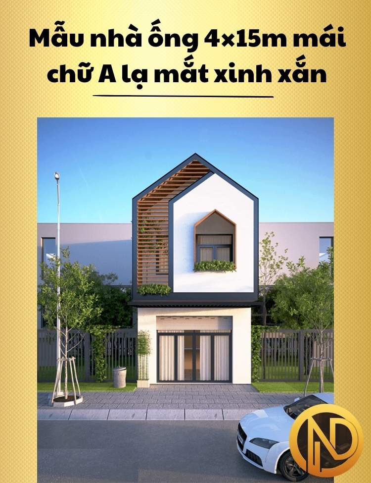 mẫu nhà ống 2 tầng 4x15m