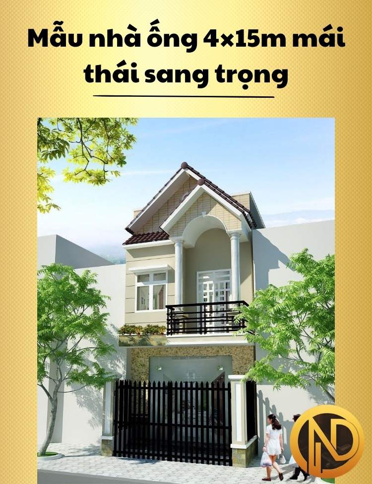 mẫu nhà ống 2 tầng 4x15m