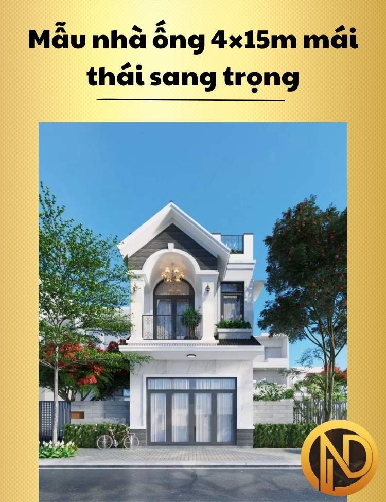 mẫu nhà ống 2 tầng 4x15m