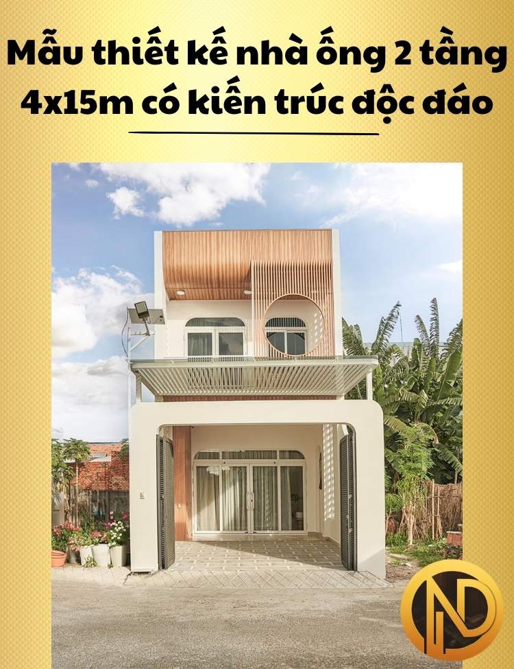 mẫu nhà ống 2 tầng 4x15m