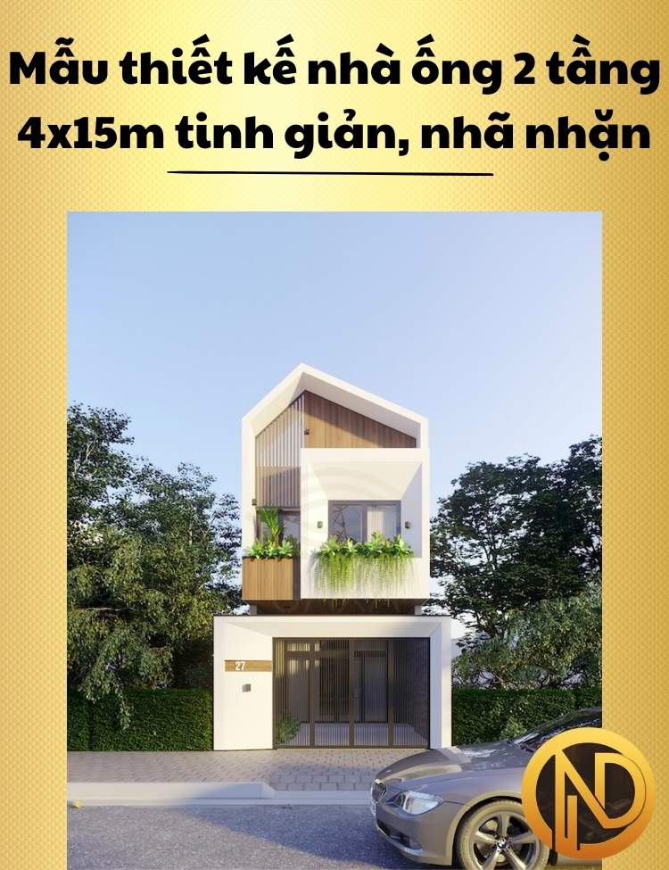 mẫu nhà ống 2 tầng 4x15m