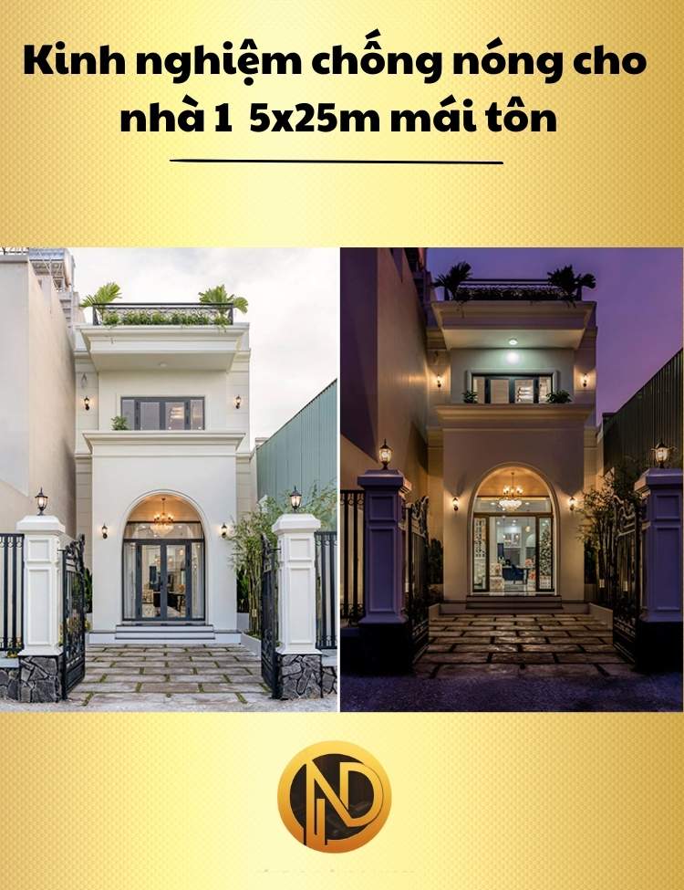 mẫu thiết kế nhà 2 tầng 5x25m