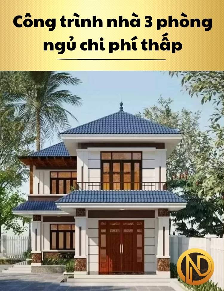 Công trình nhà 3 phòng ngủ chi phí thấp