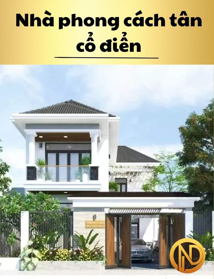 mẫu thiết kế nhà 2 tầng 7x13m