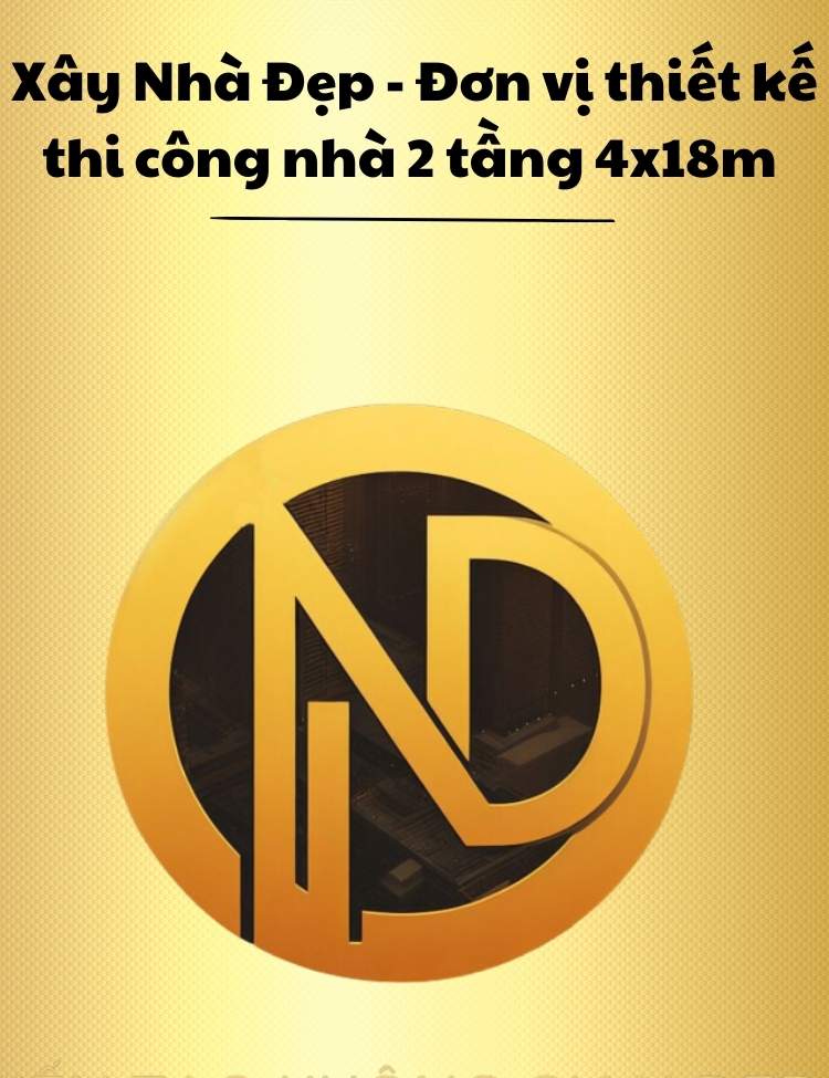 thiết kế nhà 2 tầng 4x18m