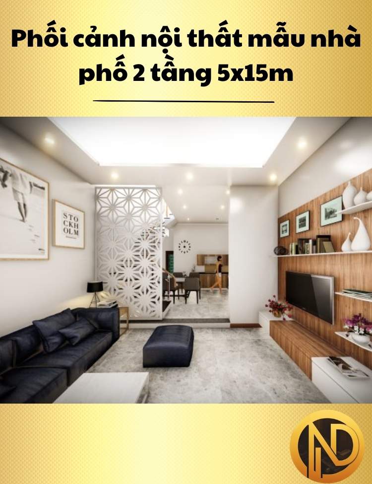 thiết kế nhà 2 tầng 5x15