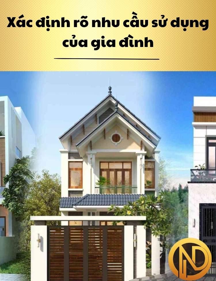 thiết kế nhà ống 2 tầng 5x19m