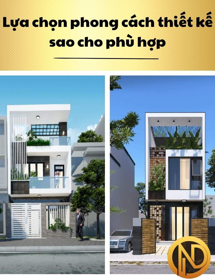 thiết kế nhà ống 2 tầng 5x19m