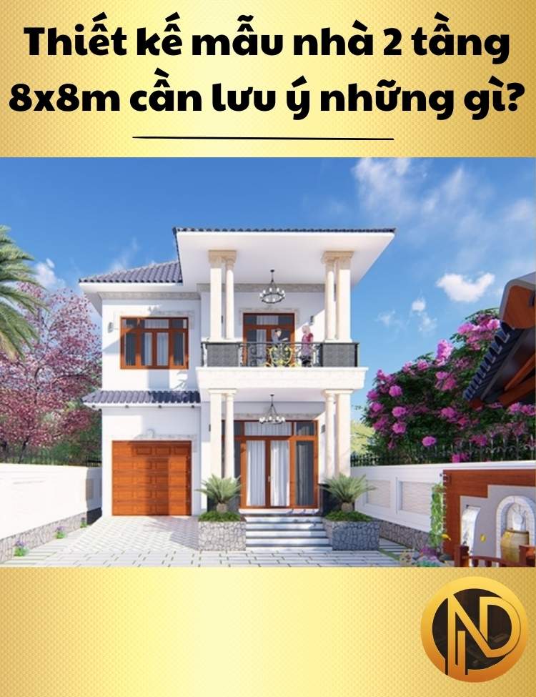 nhà 2 tầng 8x8m