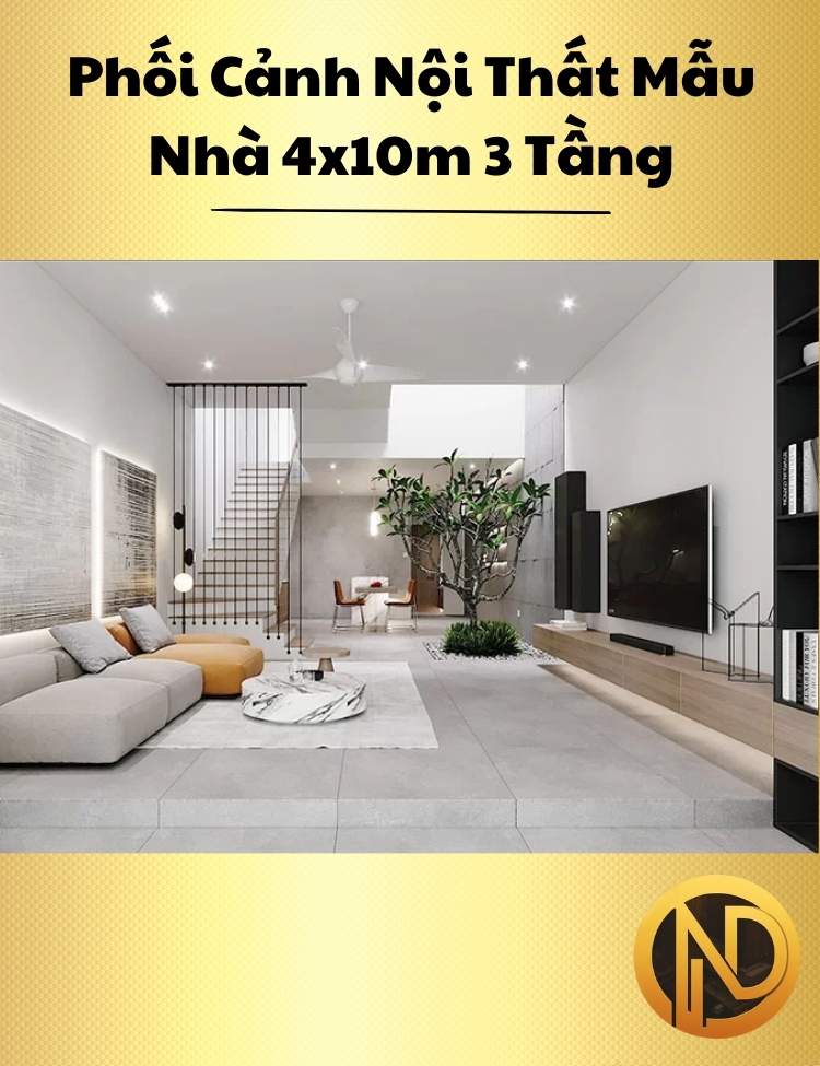 mẫu nhà 4x10m 3 tầng