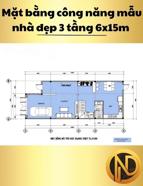 mẫu nhà đẹp 3 tầng 6x15