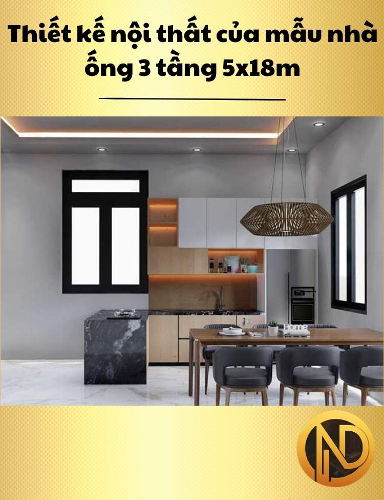 mẫu nhà ống 3 tầng mặt tiền 5x18m