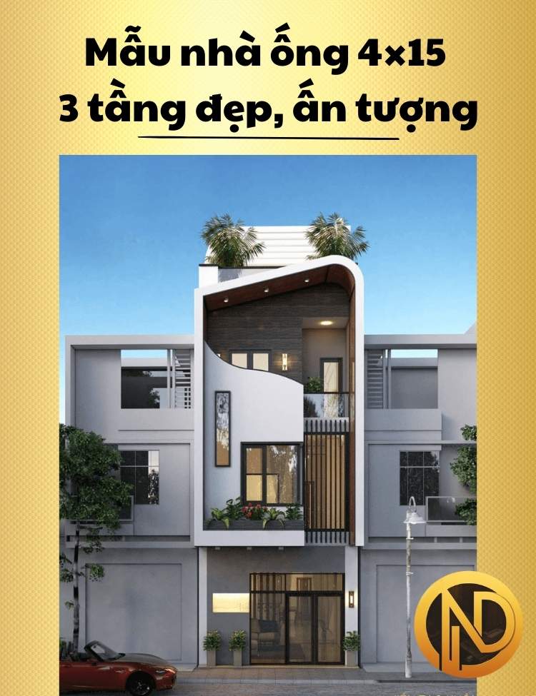 mẫu nhà ống 4x15 3 tầng