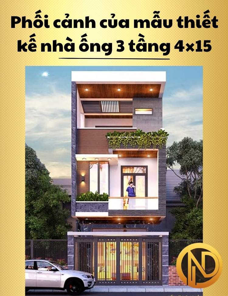 mẫu nhà ống 4x15 3 tầng