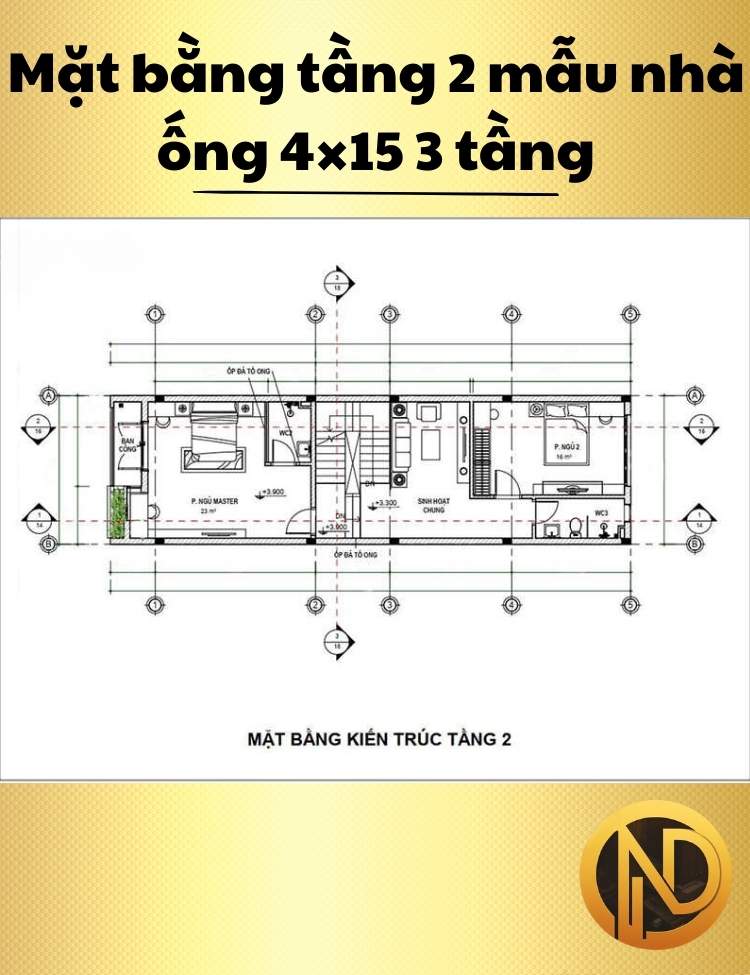 mẫu nhà ống 4x15 3 tầng