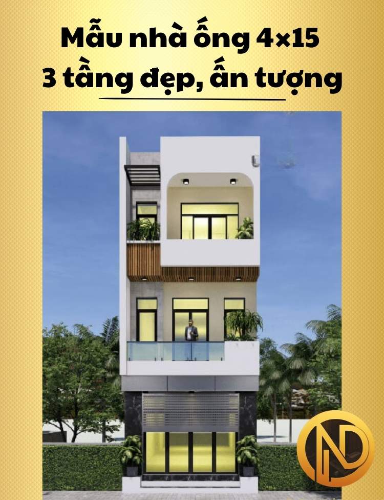 mẫu nhà ống 4x15 3 tầng