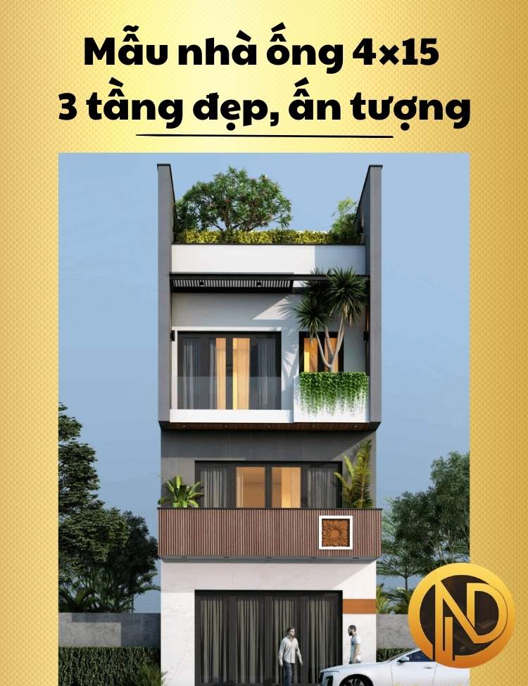 mẫu nhà ống 4x15 3 tầng