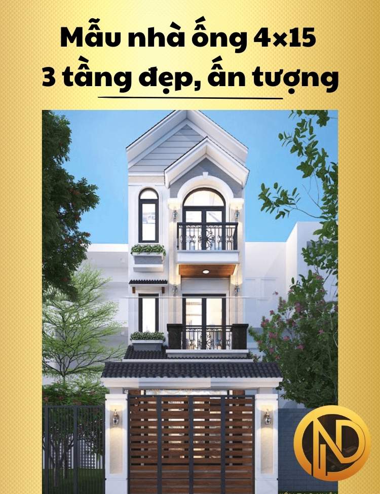 mẫu nhà ống 4x15 3 tầng