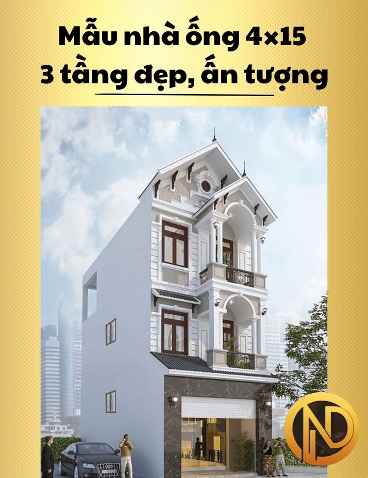 mẫu nhà ống 4x15 3 tầng