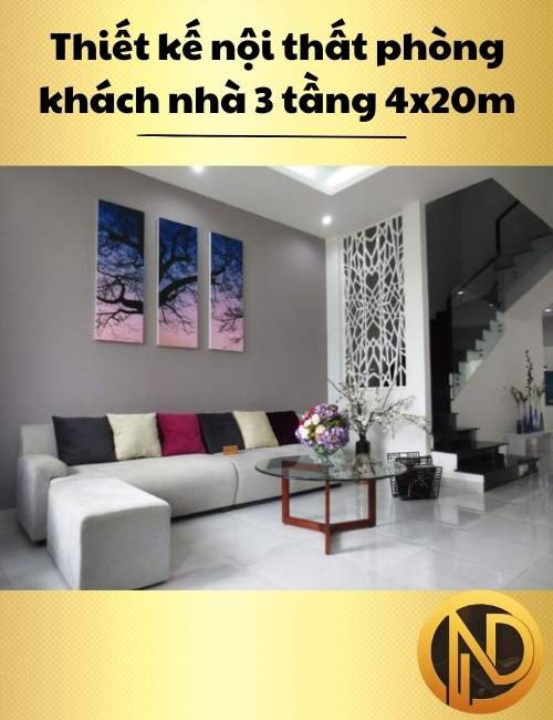 mẫu nhà phố 3 tầng 4x20m