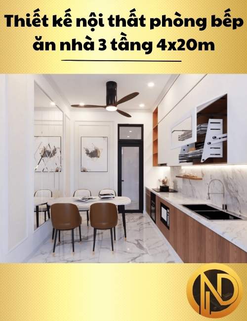 mẫu nhà phố 3 tầng 4x20m