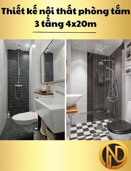 mẫu nhà phố 3 tầng 4x20m