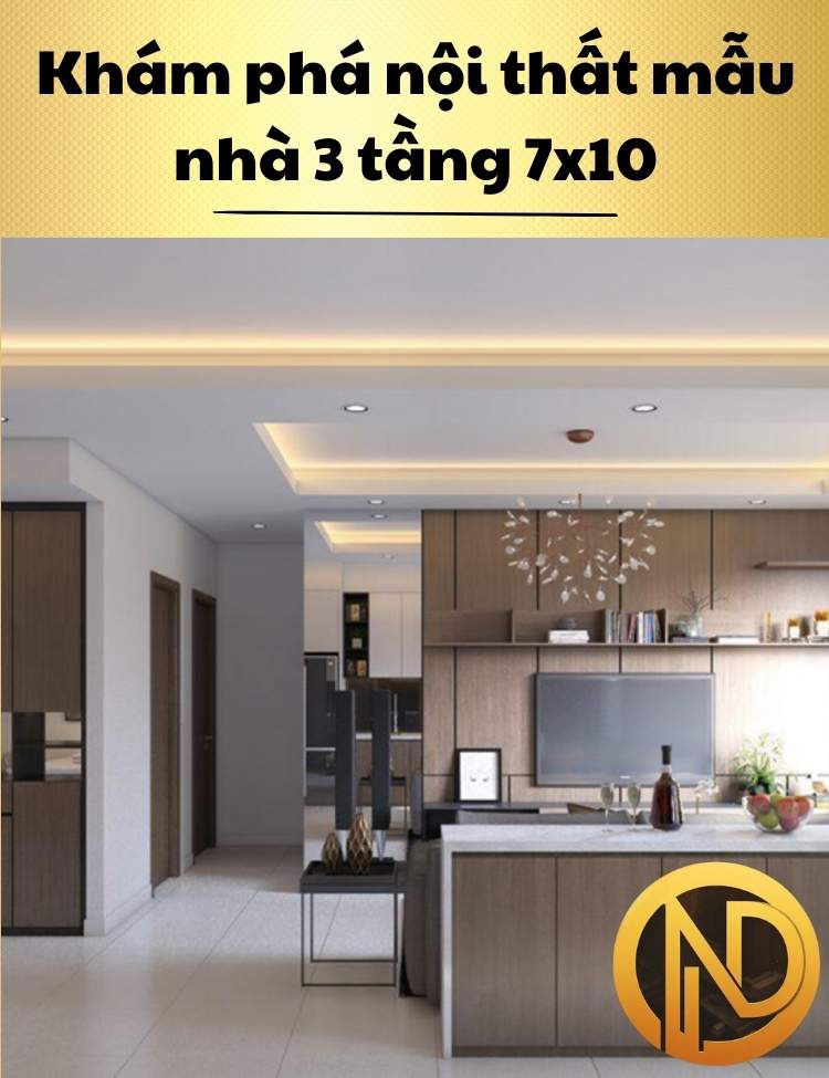 mẫu nhà phố 3 tầng 7x10m