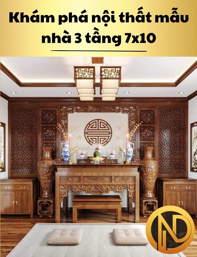 mẫu nhà phố 3 tầng 7x10m