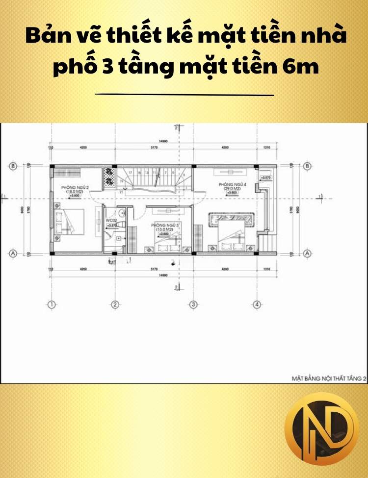 mẫu nhà phố mặt tiền 6m 3 tầng hiện đại