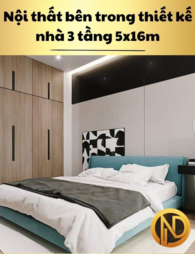 mẫu thiết kế nhà 3 tầng 5x16m