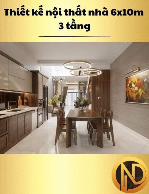 mẫu thiết kế nhà 6x10m 3 tầng