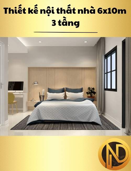 mẫu thiết kế nhà 6x10m 3 tầng