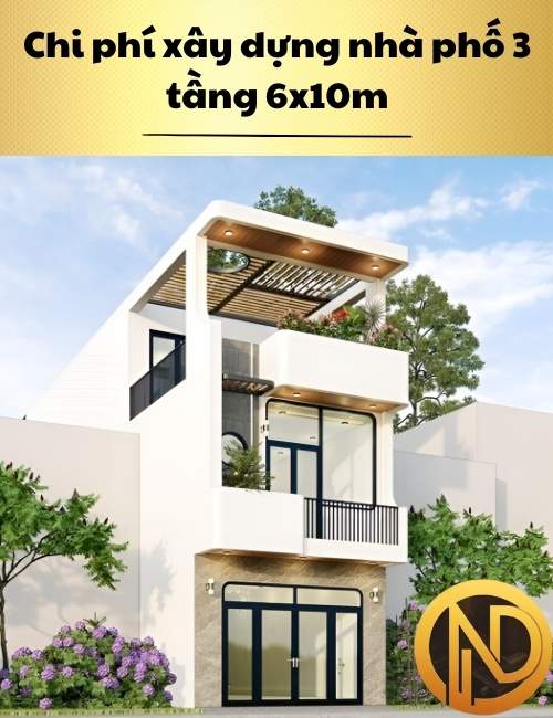 mẫu thiết kế nhà 6x10m 3 tầng