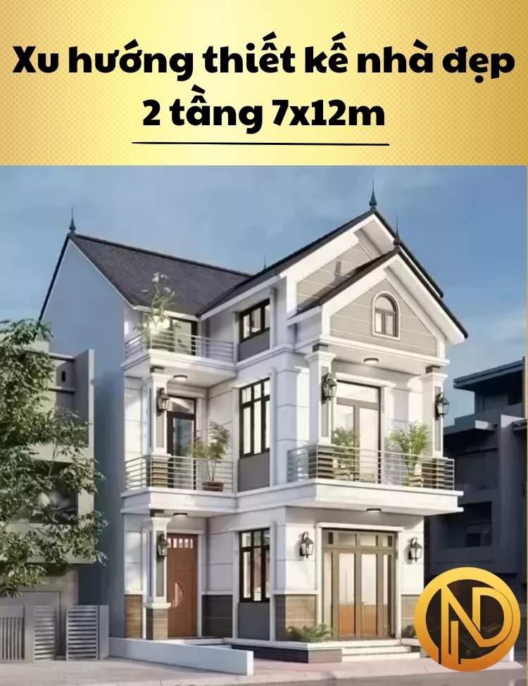 nhà 2 tầng 7x12m