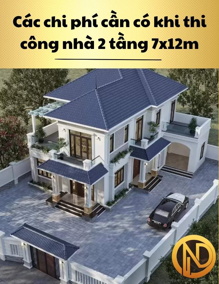 nhà 2 tầng 7x12m