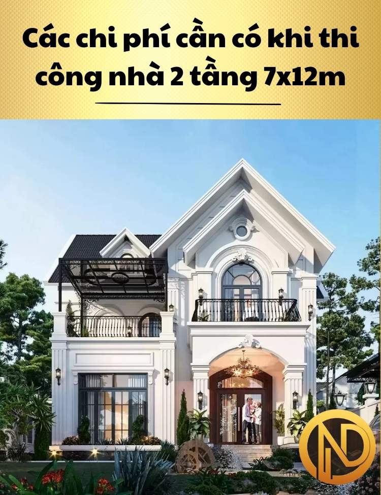 nhà 2 tầng 7x12m