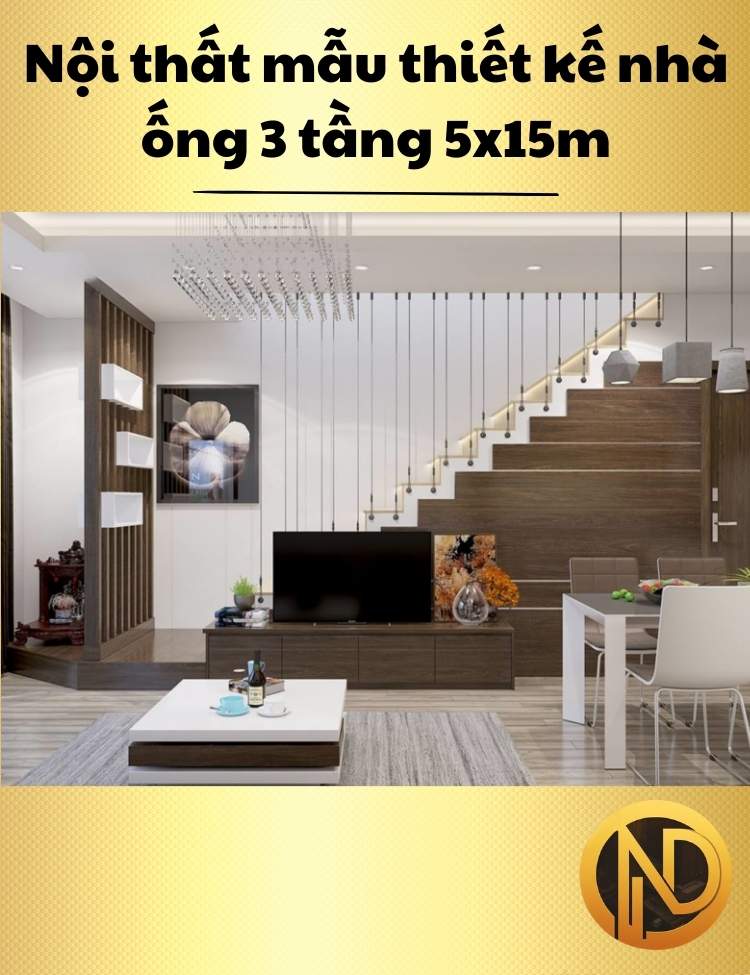 nhà phố 3 tầng 5x15m