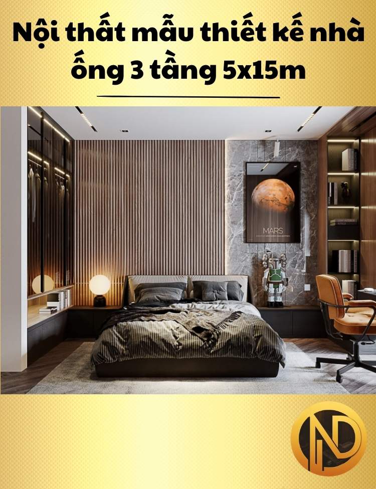 nhà phố 3 tầng 5x15m