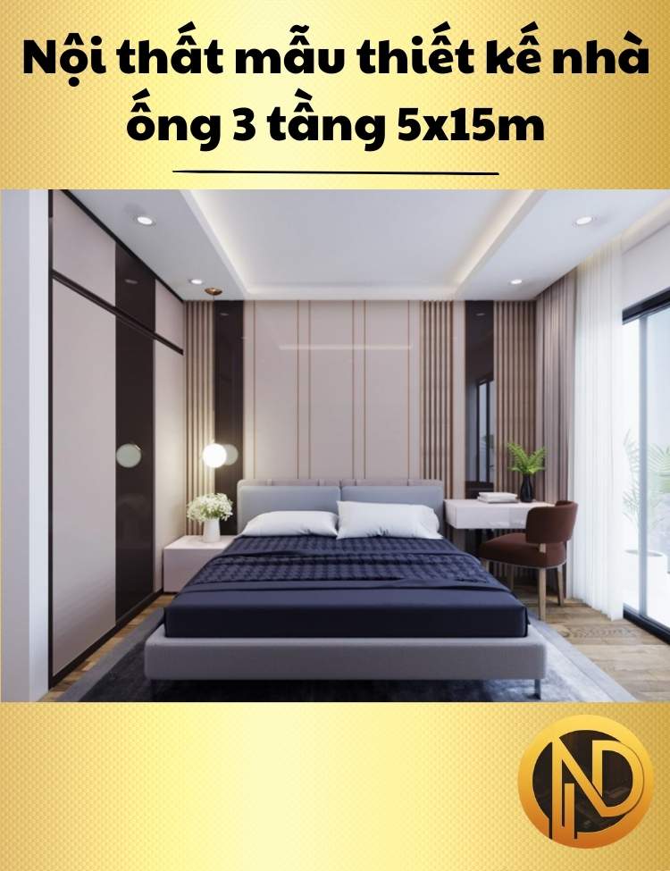 nhà phố 3 tầng 5x15m