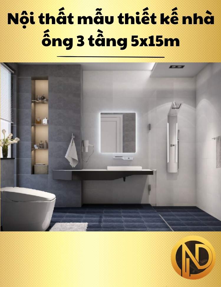 nhà phố 3 tầng 5x15m