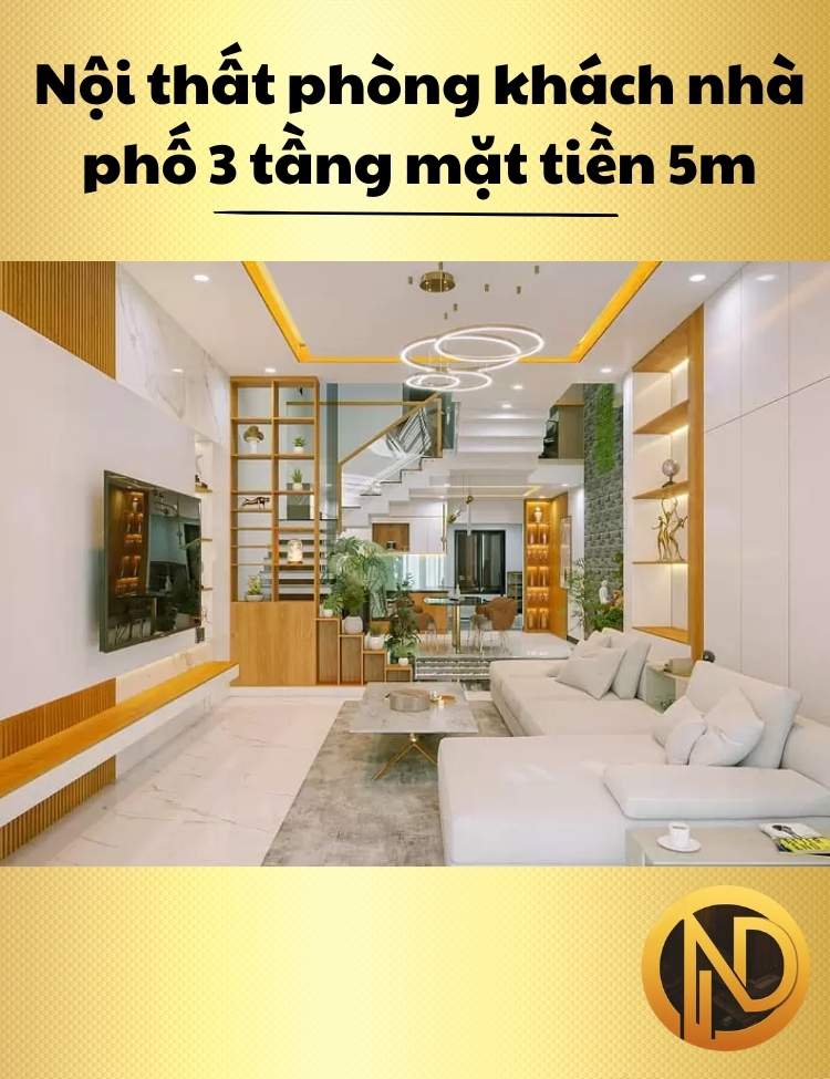 nhà phố 3 tầng mặt tiền 5m 